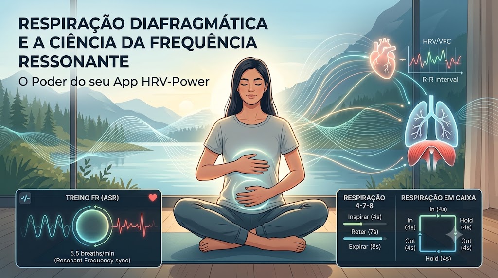 RESPIRAÇÃO DIAFRAGMÁTICA E A CIÊNCIA DA FREQUÊNCIA RESSONANTE: O PODER DO SEU APP HRV-POWER